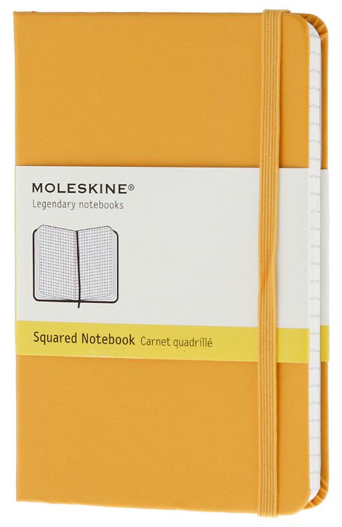  «Карманная записная книжка Moleskine Classic Coloured Оранжевая в клетку (MM712M2F#978-88-6613-634-7)», бренда Moleskine - фото №1