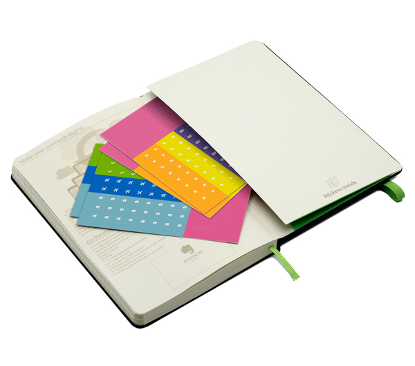  «Записная книжка Moleskine Evernote Черная в линию (QP060EVERF#978-88-6613-761-0)», бренда Moleskine - фото №1