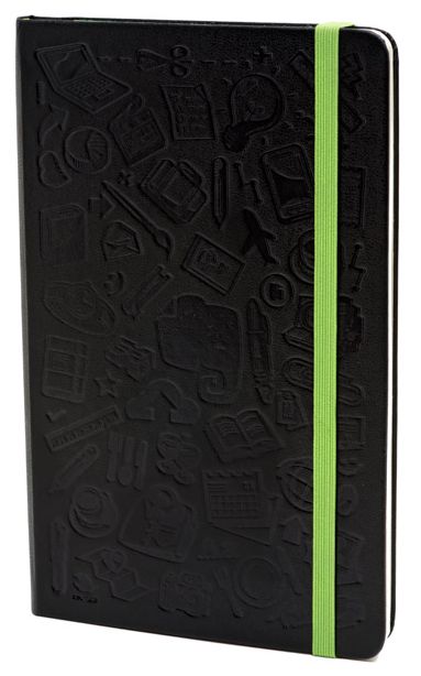  «Записная книжка Moleskine Evernote Черная в линию (QP060EVERF#978-88-6613-761-0)», бренда Moleskine - фото №1