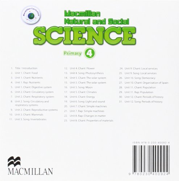 Паперова книга «Macmillan Natural and Social Science 4 Activity Book Pack (+ CD-ROM)», авторів Хелен Сандерсон, Джоан Рамсден - фото №1