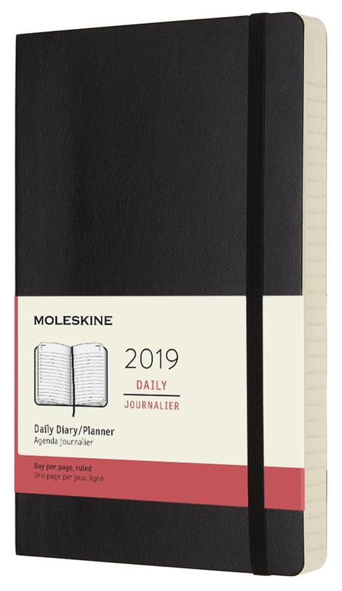  «Ежедневник Moleskine на 2019 год черный (DSB12DC3Y19)», бренда Moleskine - фото №1