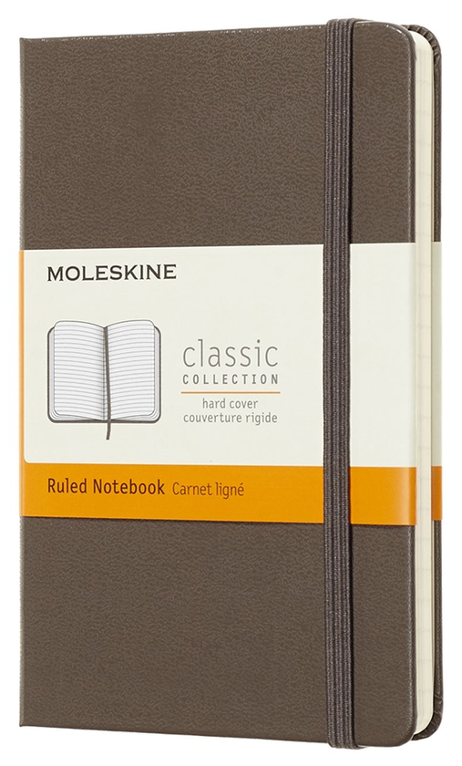 «Карманная записная книжка Moleskine Classic линейка коричневая (MM710P14)», бренда Moleskine - фото №1