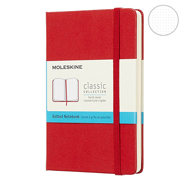  «Блокнот Moleskine Classic маленький точка красный (MM713F2)», бренда Moleskine - фото №1