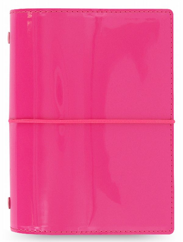  «Органайзер Filofax Domino Pocket Patent Hot Pink (17-022480)», бренда Filofax - фото №1