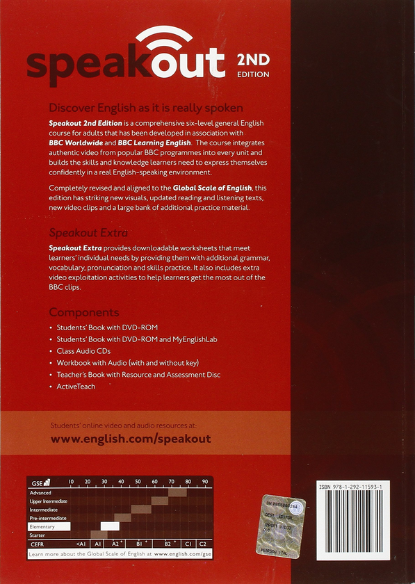 [object Object] «Speakout 2nd Edition Elementary Coursebook (+ DVD-ROM & MyEnglishLab)», авторів Френсіс Ілс, Антонія Клер, Стів Оукс - фото №2 - мініатюра