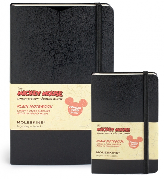  «Карманная записная книжка Moleskine Mickey Mouse Черная в линию (LEDIMM710F)», бренда Moleskine - фото №1