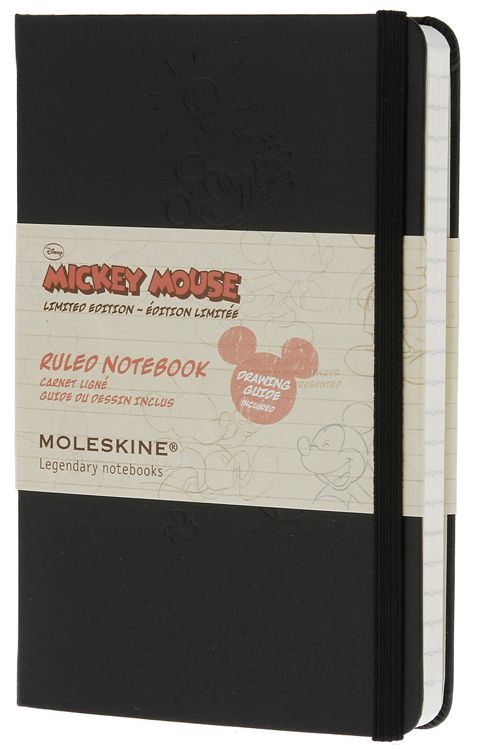  «Карманная записная книжка Moleskine Mickey Mouse Черная в линию (LEDIMM710F)», бренда Moleskine - фото №1