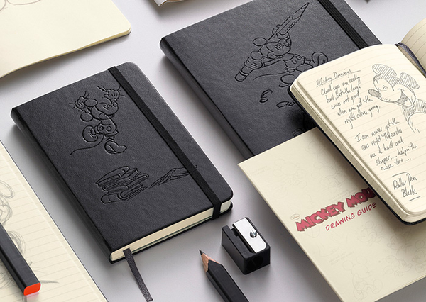  «Карманная записная книжка Moleskine Mickey Mouse Черная в линию (LEDIMM710F)», бренда Moleskine - фото №1