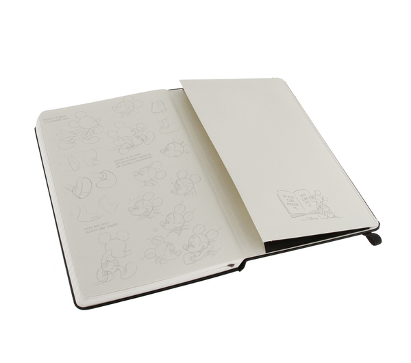  «Записная книжка Moleskine Mickey Mouse Черная в линию (978-88-6613-790-0#LEDIQP060F)», бренда Moleskine - фото №1