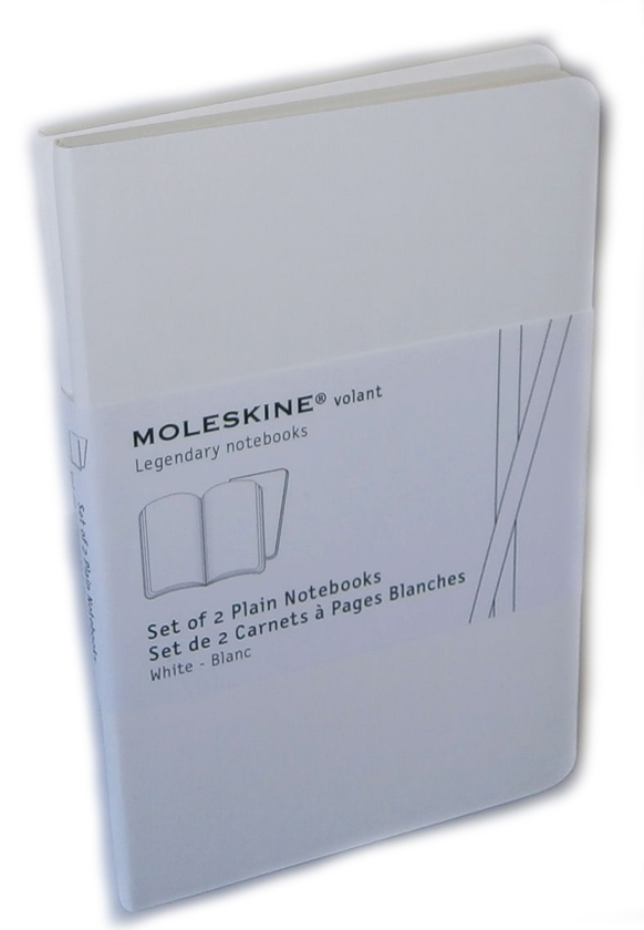 undefined «Комплект из 2 карманных записных книжек Moleskine Volant Белые (QP703WH)», бренда Moleskine - фото №4 - миниатюра