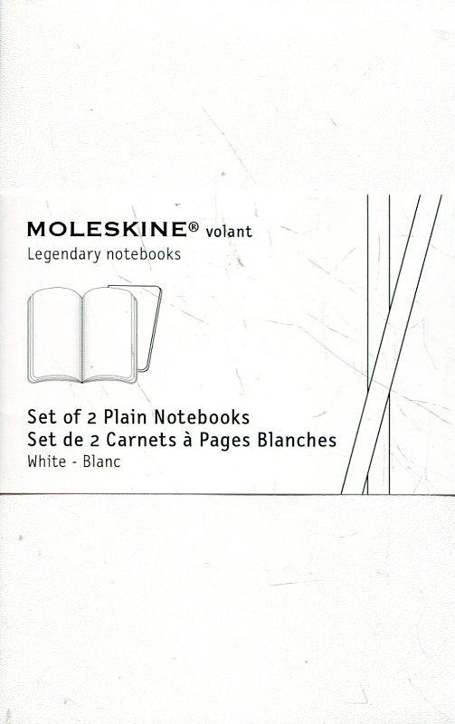 undefined «Комплект из 2 карманных записных книжек Moleskine Volant Белые (QP703WH)», бренда Moleskine - фото №5 - миниатюра