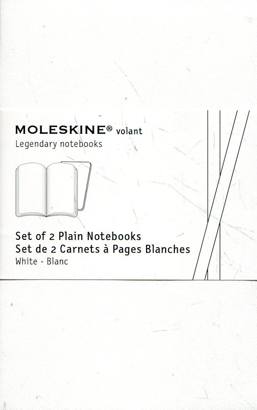 undefined «Комплект з 2 кишенькових нотатників Moleskine Volant Білі», бренду Moleskine - фото №5 - мініатюра