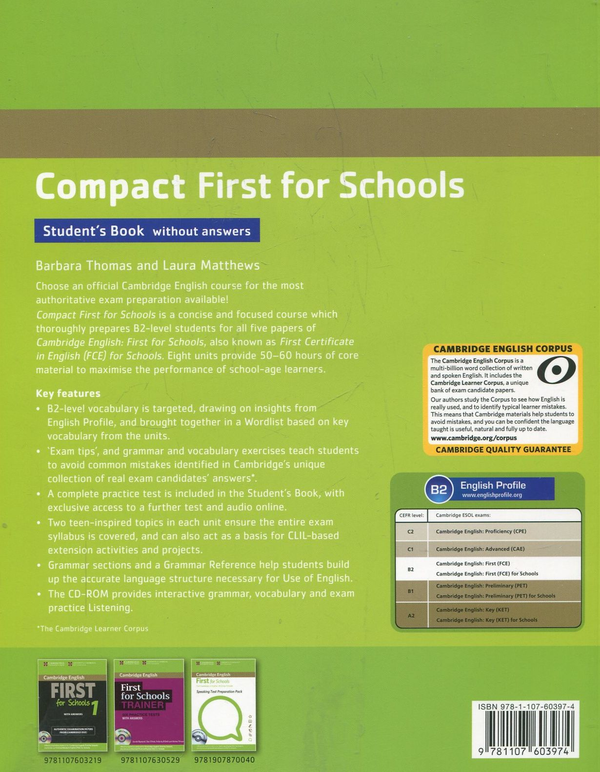 [object Object] «Compact First for Schools Student's Book without answers (+ CD)», авторів Барбара Томас, Лаура Метьюз - фото №3 - мініатюра