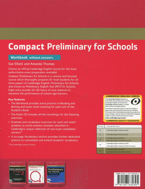 [object Object] «Compact Preliminary for Schools Workbook without answers (+ CD)», авторів Сью Елліотт, Аманда Томас - фото №3 - мініатюра