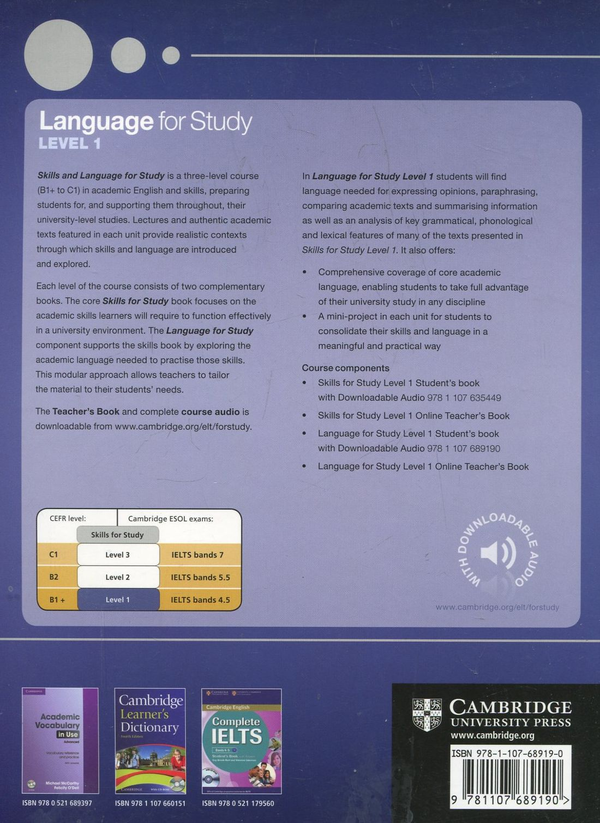 [object Object] «Language for Study 1. Student's Book with Downloadable Audio», авторів Клер Хенсток, Темсін Еспіноса, Клер Уолш - фото №3 - мініатюра