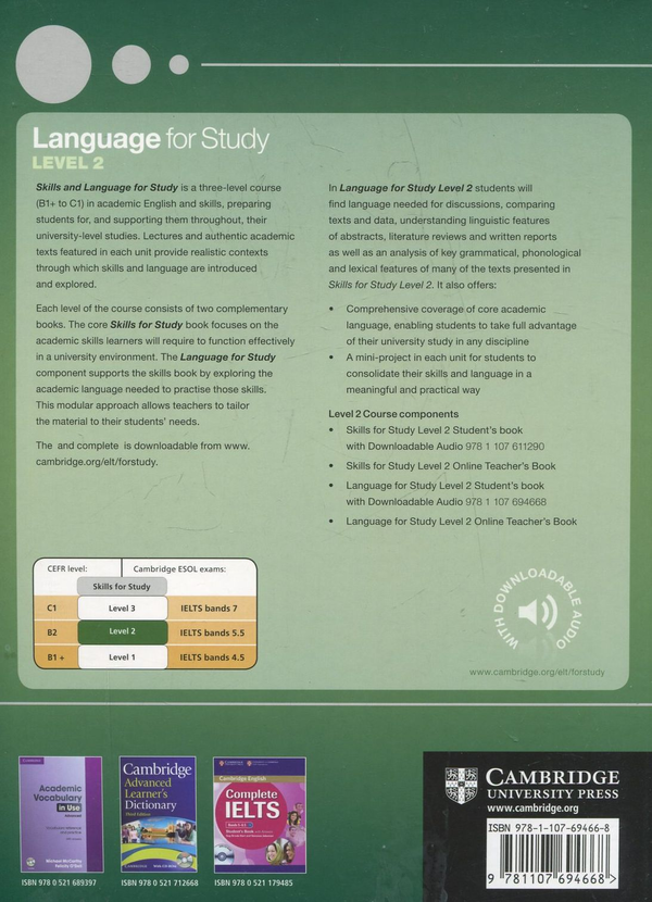 [object Object] «Language for Study 2. Student's Book with Downloadable Audio», авторів Темсін Еспіноса, Клер Уолш, Алістер Макнейр - фото №3 - мініатюра
