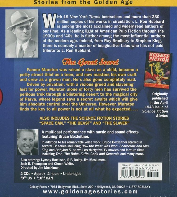 Паперова книга «The Great Secret (+ 2CD)», автор Лафайєт Рональд Хаббард - фото №1