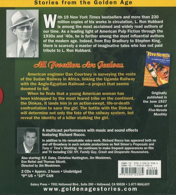Паперова книга «All Frontiers Are Jealous (+ 2CD)», автор Лафайєт Рональд Хаббард - фото №1