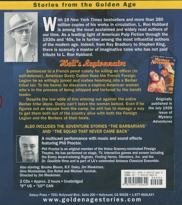 Паперова книга «Hell's Leginnaire (+ 2CD)», автор Лафайєт Рональд Хаббард - фото №1