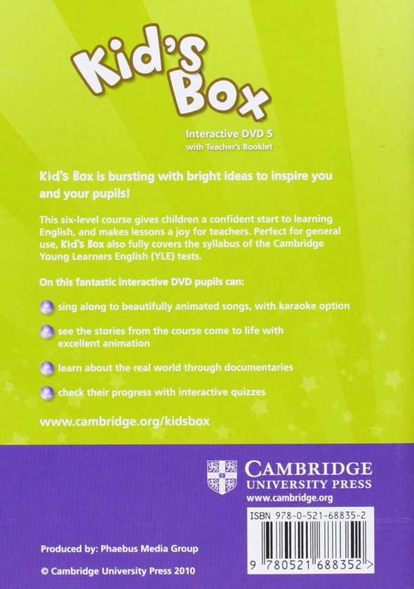 Бумажная книга «Kid's Box Level 5 Interactive DVD with Teacher's Booklet», авторов Кэролайн Никсон, Майкл Томлинсон - фото №1
