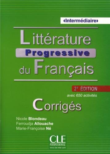 Паперова книга «Litterature progressive du francais Intermediaire. Corriges», автор Ніколь Блондо - фото №1