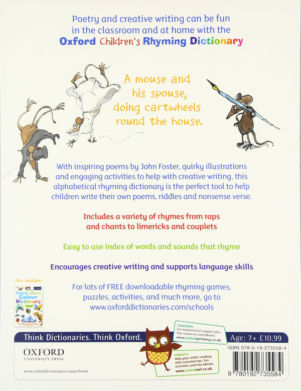 Бумажная книга «Oxford Children's Rhyming Dictionary» - фото №1