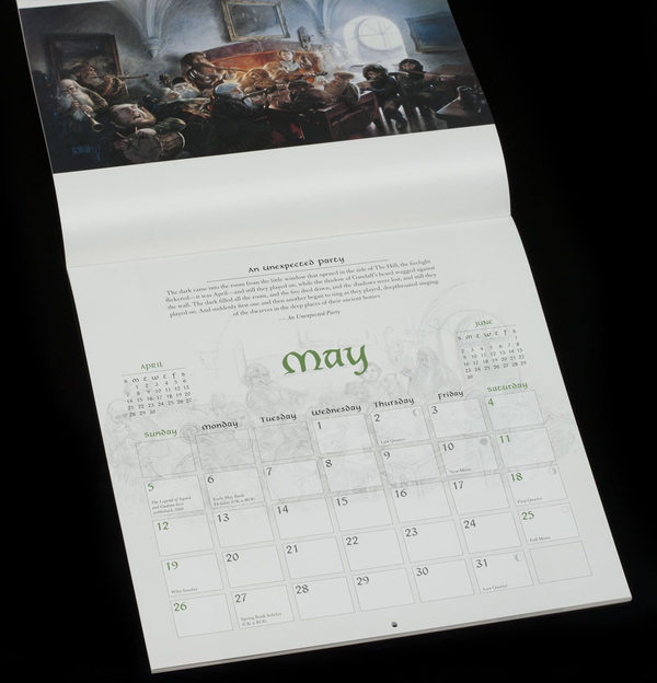 Бумажная книга «Tolkien Calendar 2013» - фото №1