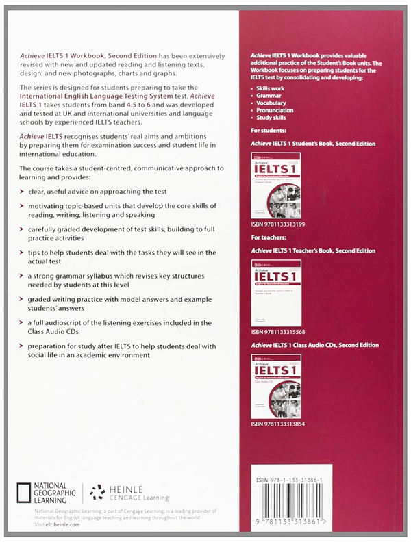 Паперова книга «Achieve IELTS 1 WB with Audio CD», авторів Керолайн Кюшен, Сьюзан Хатчісон, Льюіс Харрісон - фото №1