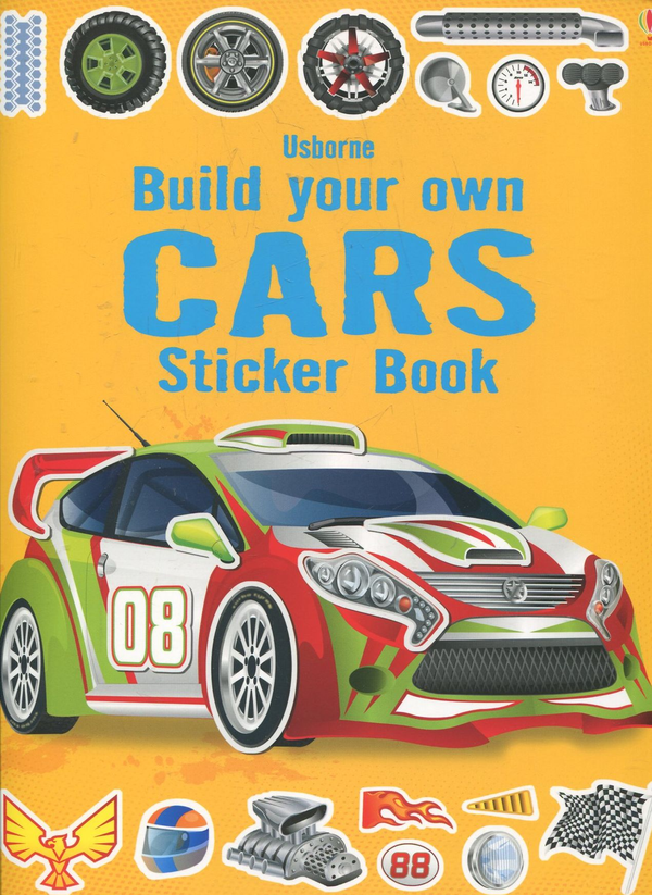 Бумажная книга «Build Your Own Cars. Sticker Book» - фото №1