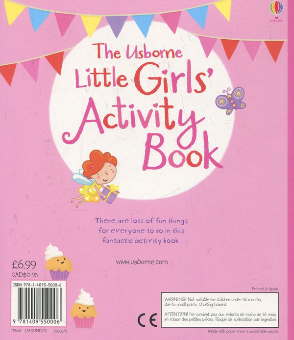 Бумажная книга «Little Girls' Activity Book» - фото №1