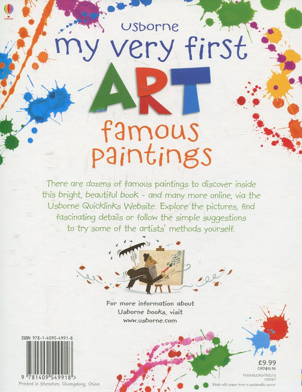 Бумажная книга «Famous Paintings», автор Рози Диккинс - фото №1
