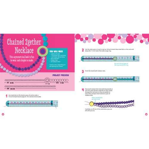 Бумажная книга «Dot Jewelry: Make Pretty Paper Bracelets & Necklaces», автор Эйприл Чорба - фото №1
