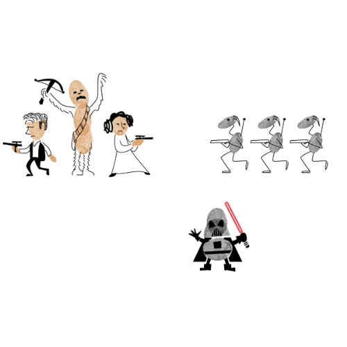 Бумажная книга «Star Wars Thumb Doodles» - фото №1