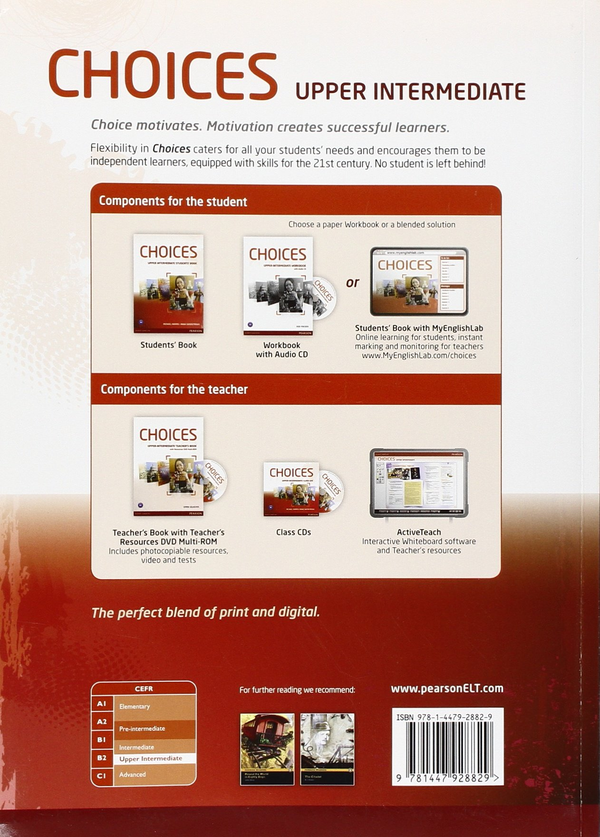 Паперова книга «Choices Upper Intermediate SB+MyEnglishLab», авторів Майкл Харрісон, Анна Сікожинська - фото №1