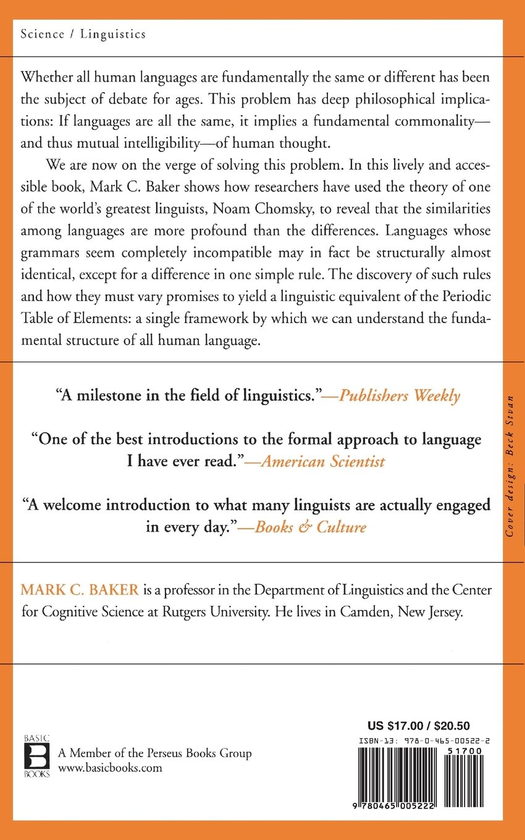 Паперова книга «The Atoms Of Language», автор Марк Бейкер - фото №1