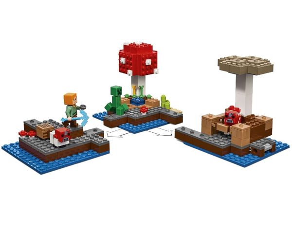  «Конструктор LEGO Minecraft Грибной остров (21129)», бренда LEGO - фото №1
