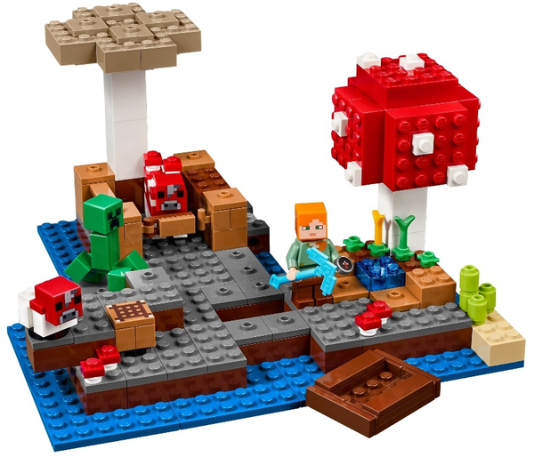  «Конструктор LEGO Minecraft Грибной остров (21129)», бренда LEGO - фото №1