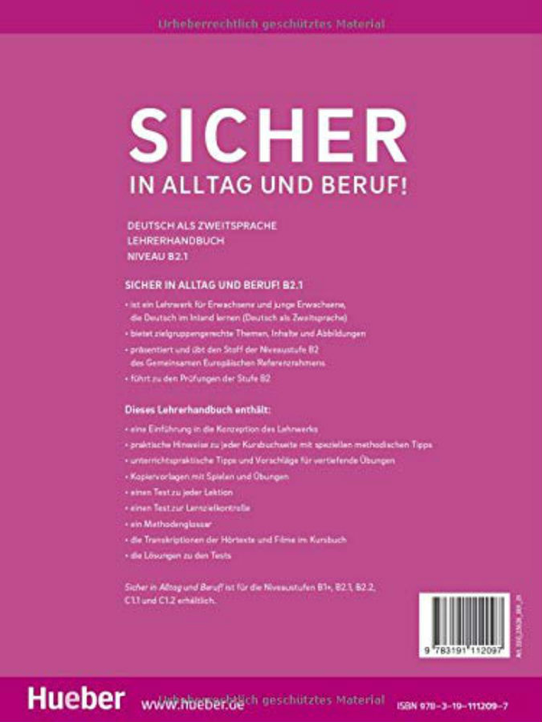 [object Object] «Sicher in Alltag und Beruf! B2.1: Deutsch als Zweitsprache/Lehrerhandbuch», авторов Сюзанна Вагнер, Клаудия Бошель - фото №2 - миниатюра
