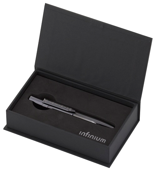  «Ручка Fisher Space Pen Infinium Black Titanium Nitride Синие чернила (747609203561#FINFB1)» - фото №1
