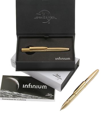  «Ручка Fisher Space Pen Infinium Gold Titanium Nitride Черные чернила (FINFG4#747609203578)» - фото №1