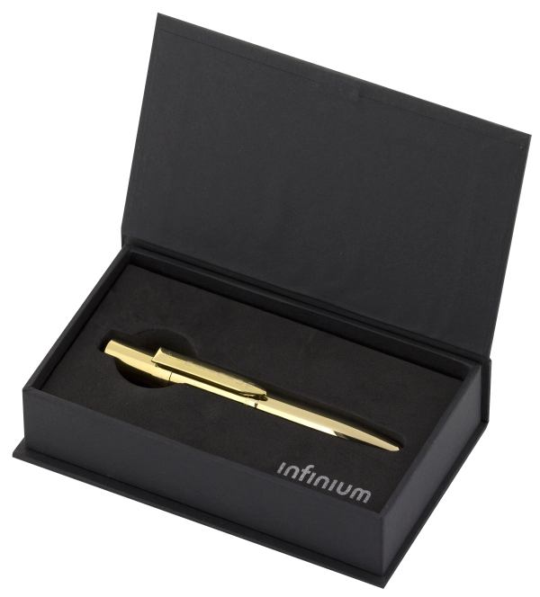  «Ручка Fisher Space Pen Infinium Gold Titanium Nitride Черные чернила (FINFG4#747609203578)» - фото №1