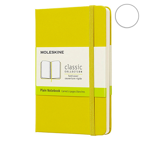  «Блокнот Moleskine Classic маленький нелинованный желтый (QP012M18)», бренда Moleskine - фото №1