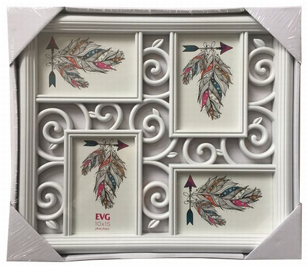  «Мультирамка EVG FRESH 8165-4 White Collage 4 (6441027)», бренда EVG - фото №1