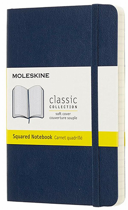  «Блокнот Moleskine Classic маленький клетка сапфир (QP612B20)», бренда Moleskine - фото №1