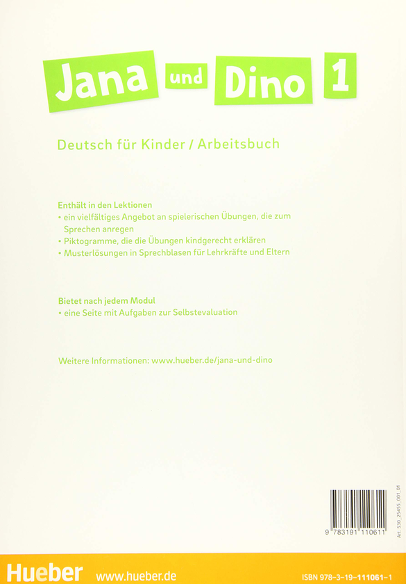Паперова книга « Jana und Dino: Arbeitsbuch 1», авторів Мануела Джорджіякакі, Майкл Прістерот - фото №1