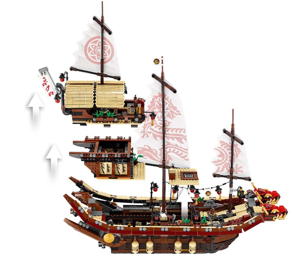 «Конструктор LEGO Ninjago Летающий корабль Мастера Ву (70618)», бренда LEGO - фото №1