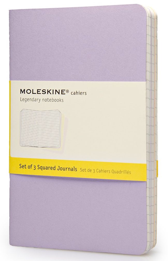  «3 карманных журнала для записей Moleskine Cahier Пастельные в клетку (CHA12F)», бренда Moleskine - фото №1