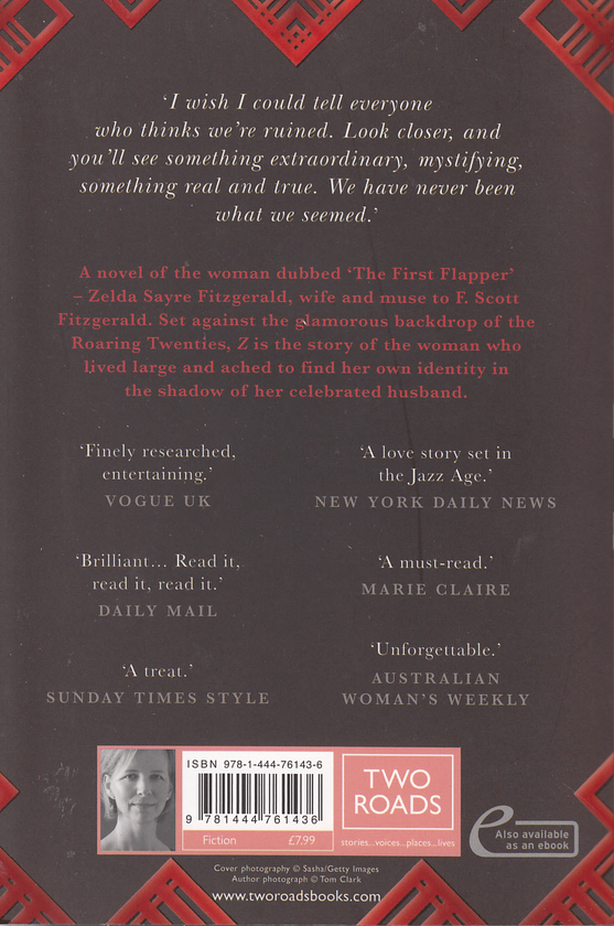 Бумажная книга «Z: A Novel of Zelda Fitzgerald», автор Териз Энн Фаулер - фото №1