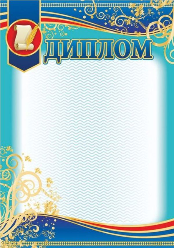 Книга Диплом блакитний з пергаментом