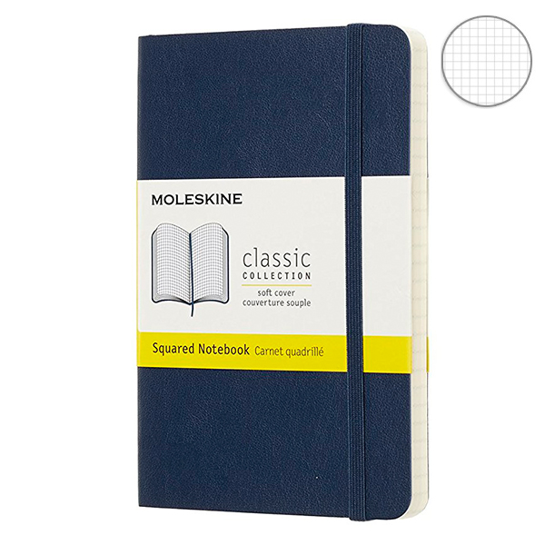  «Блокнот Moleskine Classic маленький клетка сапфир (QP612B20)», бренда Moleskine - фото №1